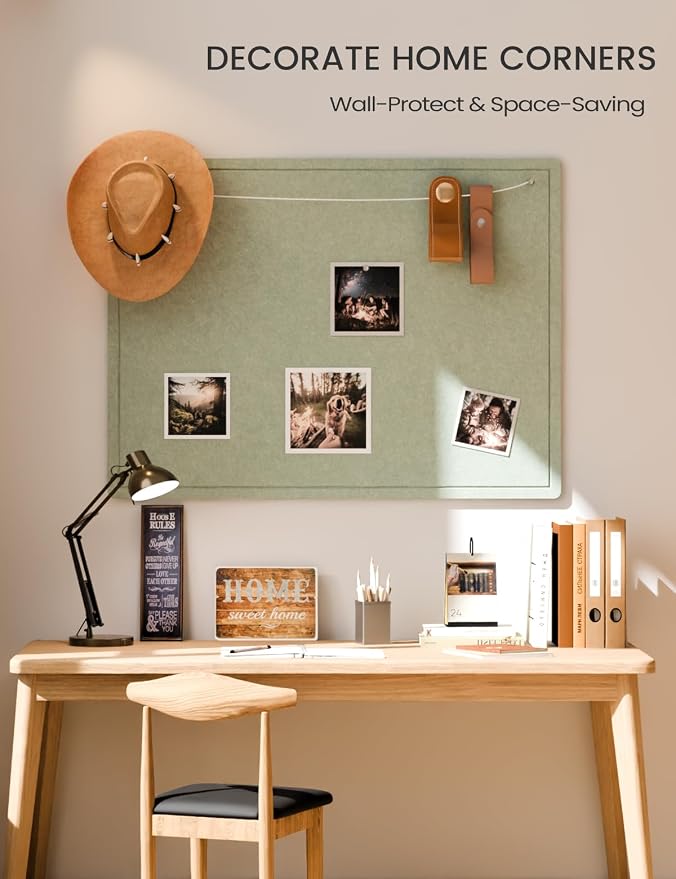 Fluxynara Large Bulletin Board, 47.2" x 35.4" Cork Board Alternative - Image 4