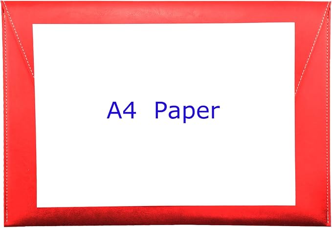 PU Leather A4 File Folder Large Document Holder Waterproof Envelope Folder Case - Image 4