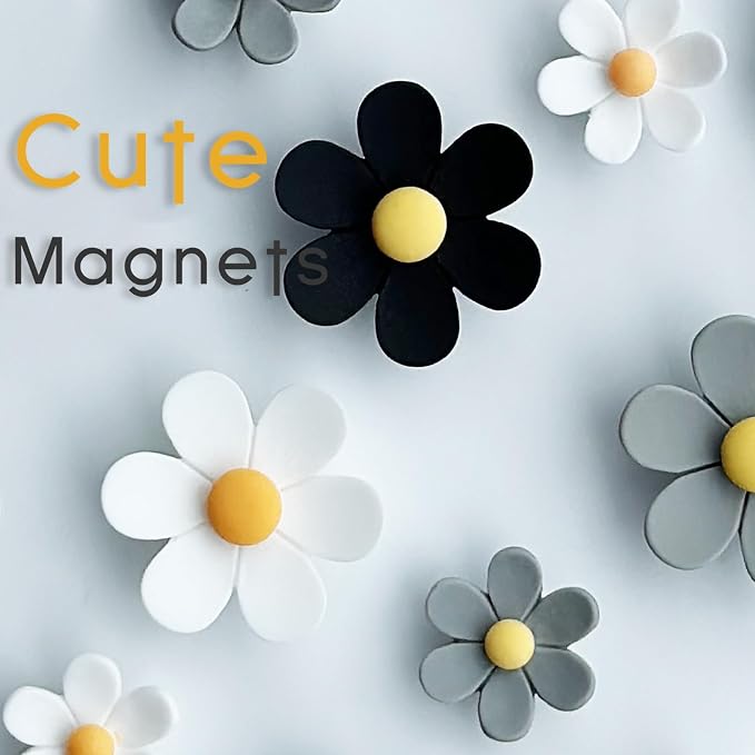 16 pcs - Cute Flower Magnet, Gothic Magnet - Image 4