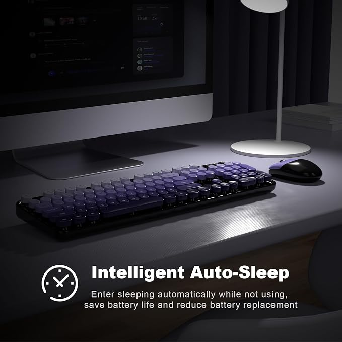 MOFII Wireless Keyboard and Mouse Combo, Full Size 2.4G Plug and Play - Image 4