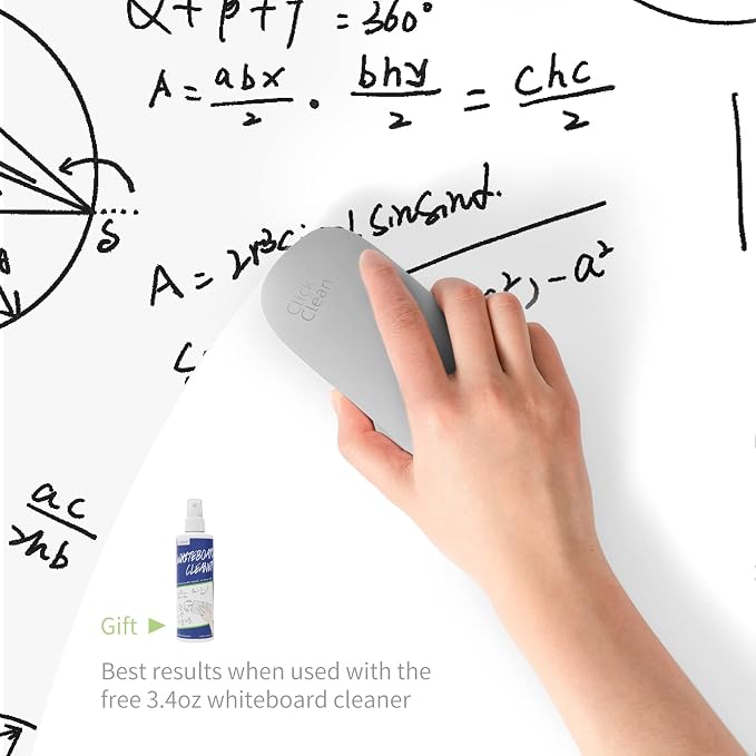 CLICK CLEAN Replaceable Dry Erase Board Eraser, 4-in-1 Magnetic Whiteboard - Image 3