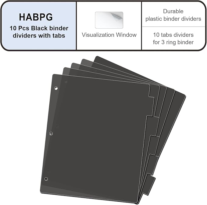 HABGP 3 Ring Binder Dividers - Image 2