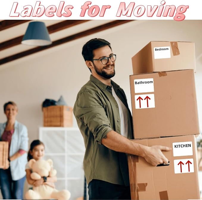 Removable Label Stickers for Organizing -200PCS 3 x 2 inch Waterproof White - Image 5