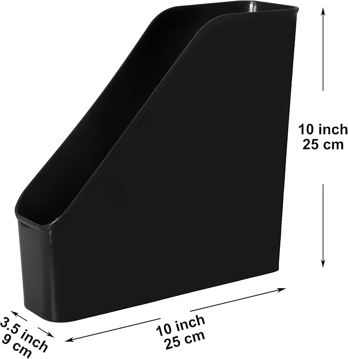 Youngever 3 Pack File Folder Bin Storage, Plastic File Folder Bin Organizer - Image 2