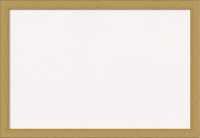 Amanti Art White Cork Board for Wall, 18x26 Vision Board with Gold Frame, Medium Corkboard Office Decor for Home Organization, Casual Corkboard Pinboard to display items for home organization-DeskLoop Office
