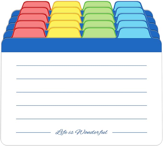 Neando Index Cards Guide Dividers 4x6 inches, the Blank Index Cards Guide - Image 6
