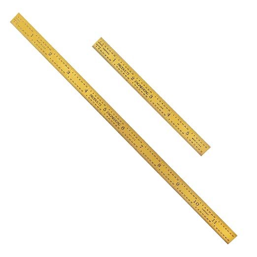 PEC Tools 6&12-Inch Titanium Nitride Coated Machinist Ruler Set, 4R by PECTools