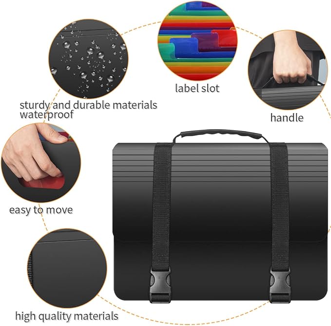 25 Pockets Accordion File Organizer - Image 2