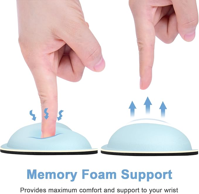 Dapesuom Mouse Wrist Rest, Ergonomic Memory Foam Mouse Wrist - Image 4