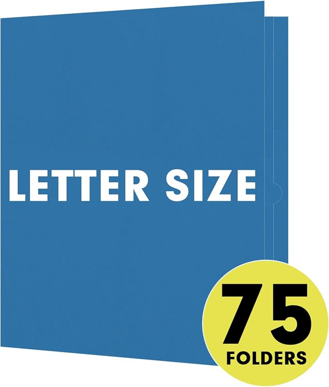 Two Pocket Folders, RAZCC 75 Pack 2 Pocket Folders Fit Letter Size Paper - Image 4
