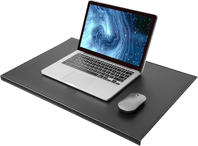 AKOZLIN 27.55”x 15.8" Soft PU Leather Surface Office Desk Mouse Mat Anti-Push - Image 2