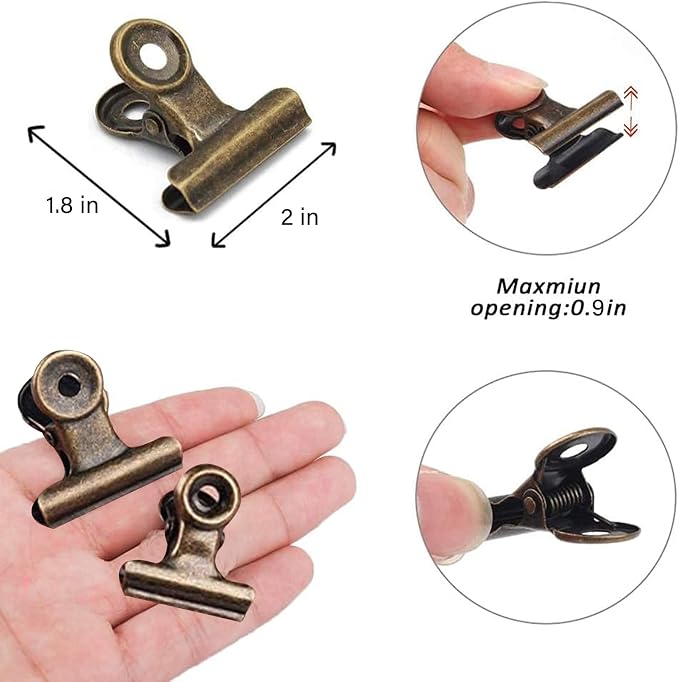 YUCHIYA 10 Pack Bulldog Clips - Image 6