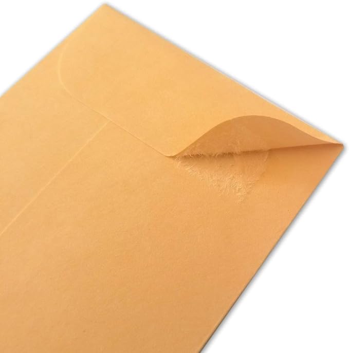 Xxcxpark 200PCS #5 Coin Envelopes 3.125x5.5 inches Brown Kraft Envelopes - Image 7