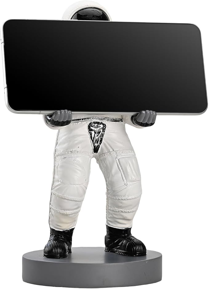 Astronaut Mobile Phone & Pen Holder, Device Stand, Desk Organizer Decorative Pencil Holder (White&Black)-DeskLoop Office