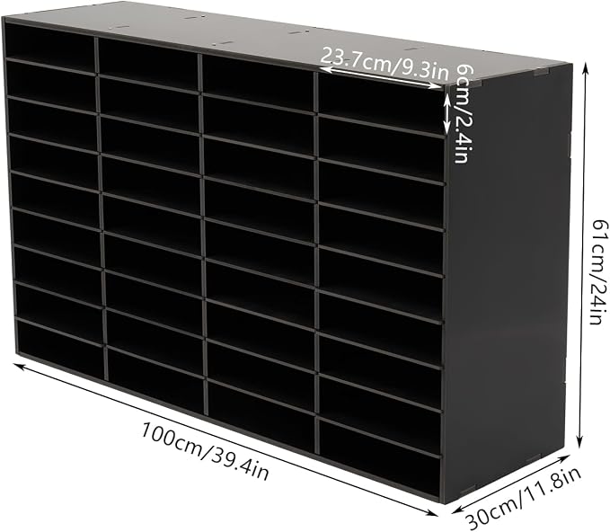 Literature Organizer, Desktop File Sorter Mail Center, Paper Storage Cabinet - Image 5