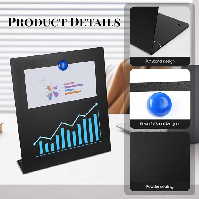 2 Pack Magnetic Board, Magnet Board, Metal Magnetic Bulletin Board, Magnet - Image 5