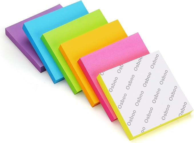 Osboo Sticky Notes 3x3 Pop Up Self-Stick Notes Pads - Image 8
