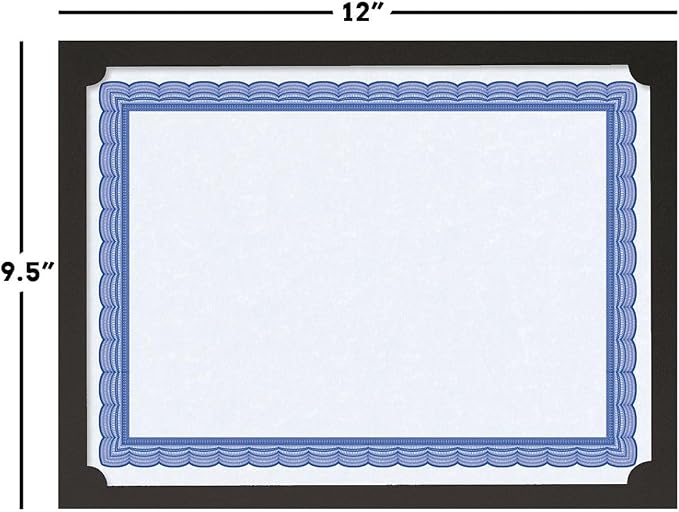 Plain Black Certificate Holder - Image 2