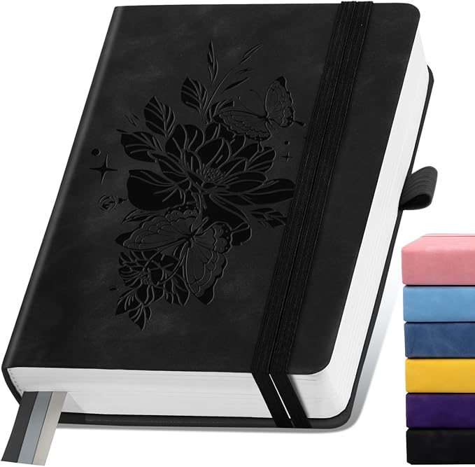 Lined Journal Notebook 365 Pages, A5 Leather Journals by ALKALO