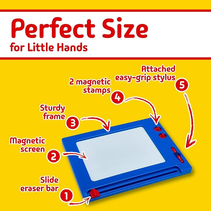 Cra-Z-Art Retro Magna Doodle Magnetic Drawing Board | Retro, Classic Toy - Image 4