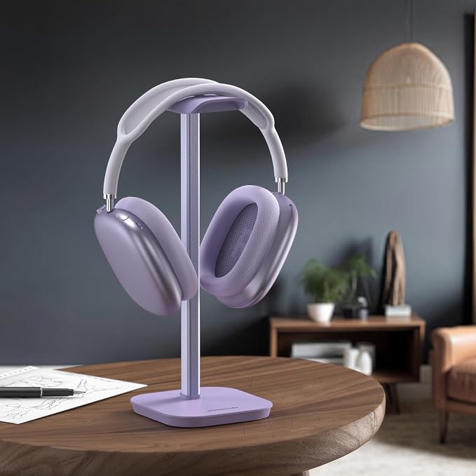 Headphone Stand, Desktop Headset Holder Heavy Base Desk Earphone Stand Aluminum - Image 7