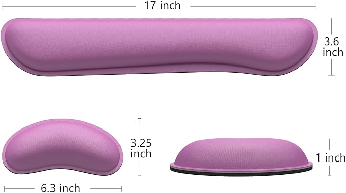 Dapesuom Enlarge Keyboard Wrist Rest, Memory Foam Wrist Cushion - Image 5