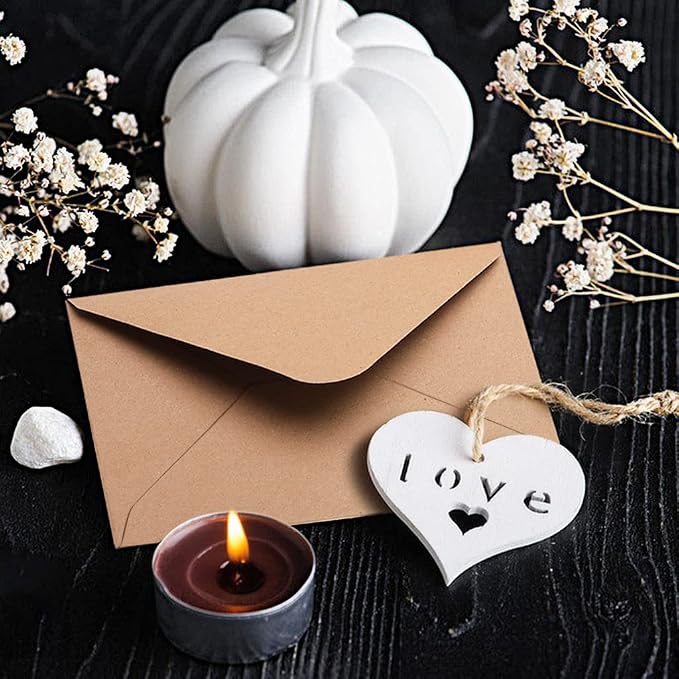 50 Packs of A7 Envelopes for Invitation, Kraft 5x7 Envelopes - Image 8