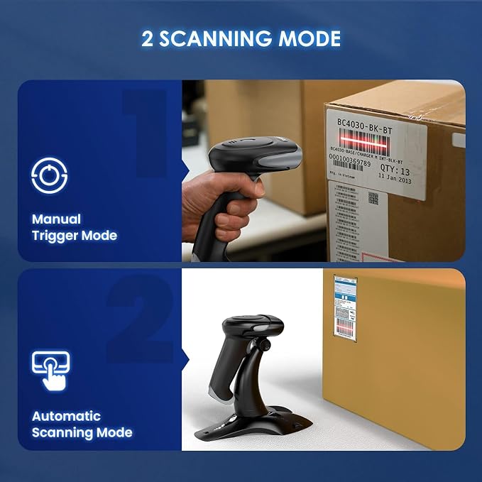 Eyoyo 2D 1D Wireless Barcode Scanner - Image 3