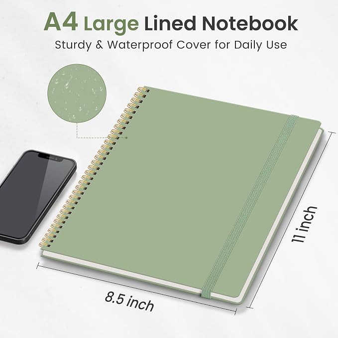 Taja Spiral Lined Notebook, 8.5"x11" Notebooks - Image 5
