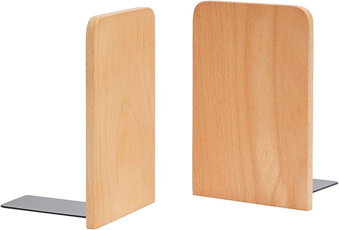 Pandapark Wood Bookends, Non-Skid Bookend - Image 9
