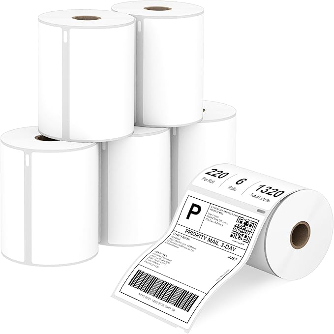 Compatible 4" x 6" Direct Thermal Label Replacement by Anylabel