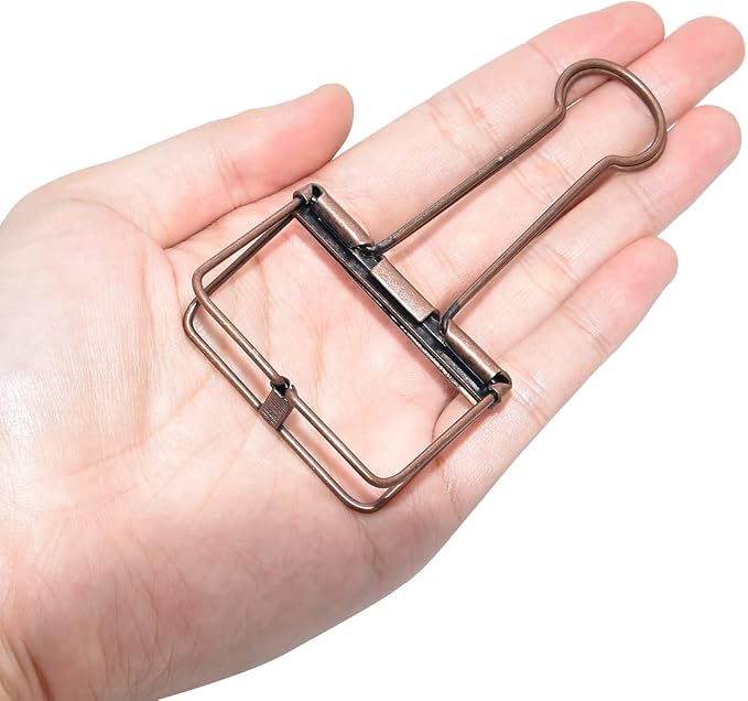 Extra Large Binder Clips 2 Inch, Big Paper Clamps Copper - Image 4