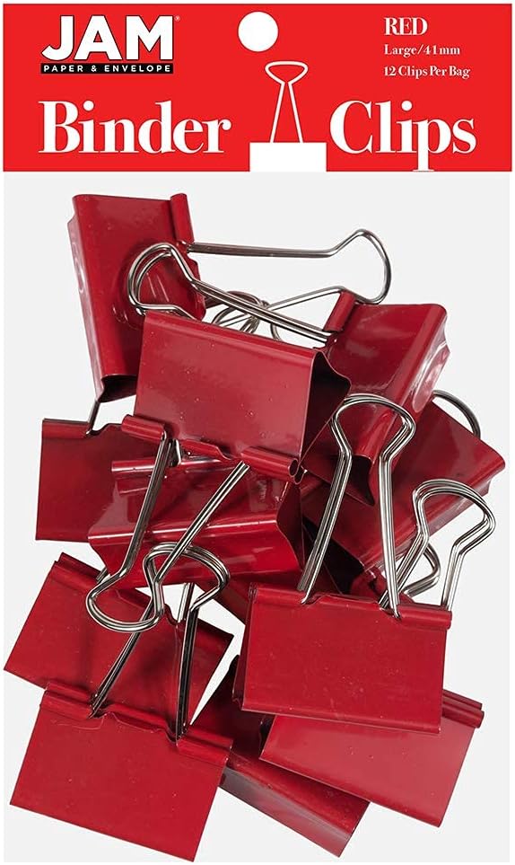 JAM PAPER Colorful Binder Clips by JAMPaper
