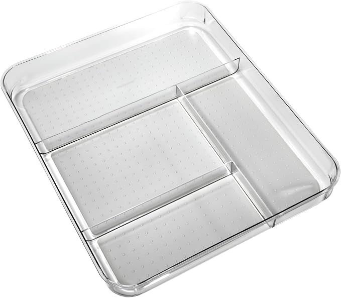madesmart Premium 4 Compartment Drawer Organizer, Office Tools, & Small by madesmart%C2%AE