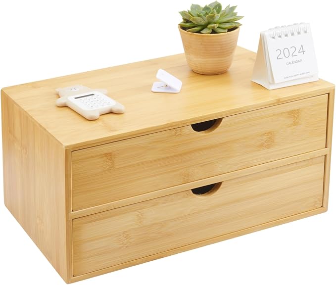 Charmewooden Bamboo Desk Organizer by Charmewooden