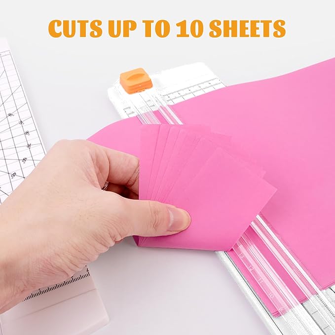 Paper Cutter Slider Small Mini, 14 Inch Paper Trimmer Slicer, Two-Way Cutting - Image 4