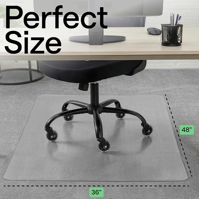 GORILLA GRIP Slip Resistant Clear Office Chair Mat - Image 6