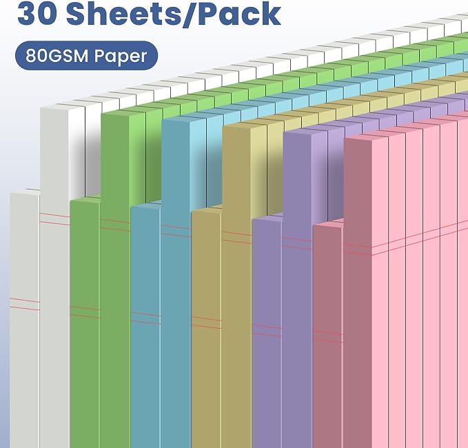 12pcs Small Note Pads, Colored Notepads 5x8 College Ruled Notebook, Writing - Image 3