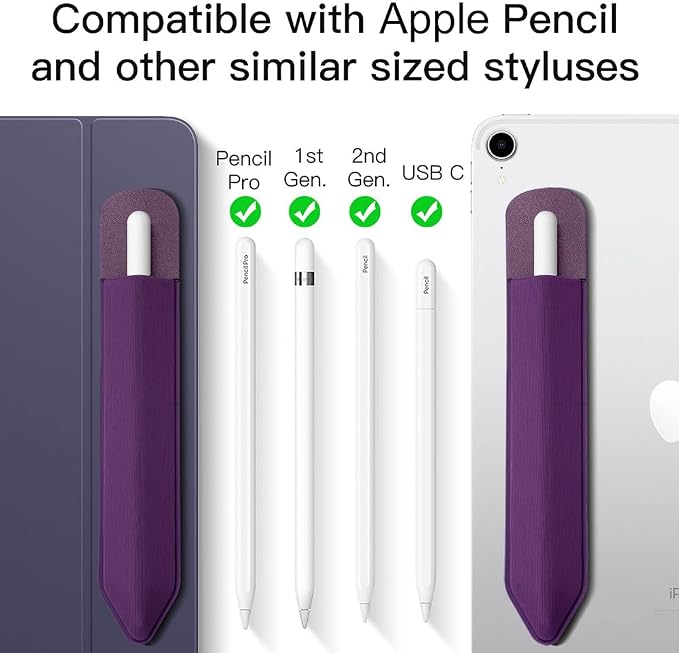 MoKo Pencil Holder Sticker Fit Apple Pencil Pro, Apple Pencil, iPencil 1st/2nd - Image 2