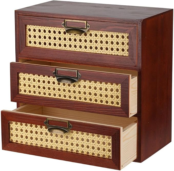 GoooodGIFT Desktop Drawers Organizer Card Catalog Drawer Card Cabinet Small by GoooodGift