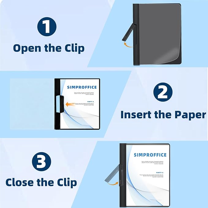 36 Pack Swing Clip Report Covers, 9 x 11.4 Inches - Image 5