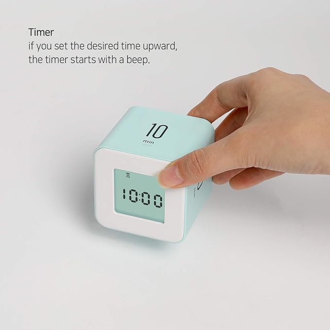 mooas Multi Clock Time Cube Timer, Alarm & Backlight Desk Productivity - Image 5