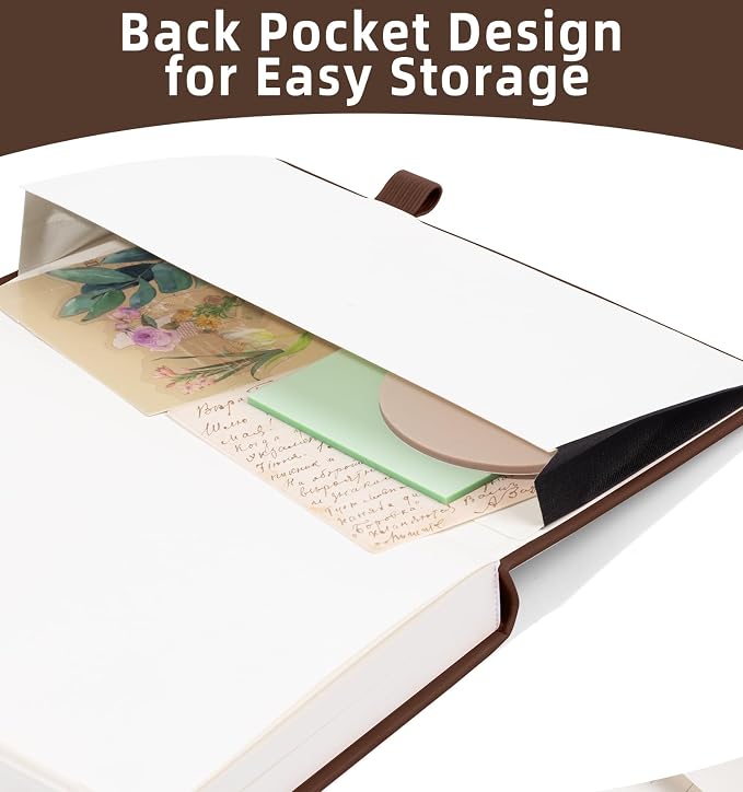 Lined Journal Notebook 365 Pages, A5 Leather Journals - Image 6