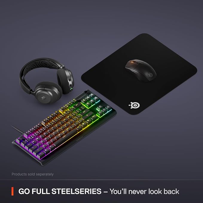 SteelSeries QcK Medium Gaming Mousepad — Black — Non-Slip Silicone Rubber Base - Image 7
