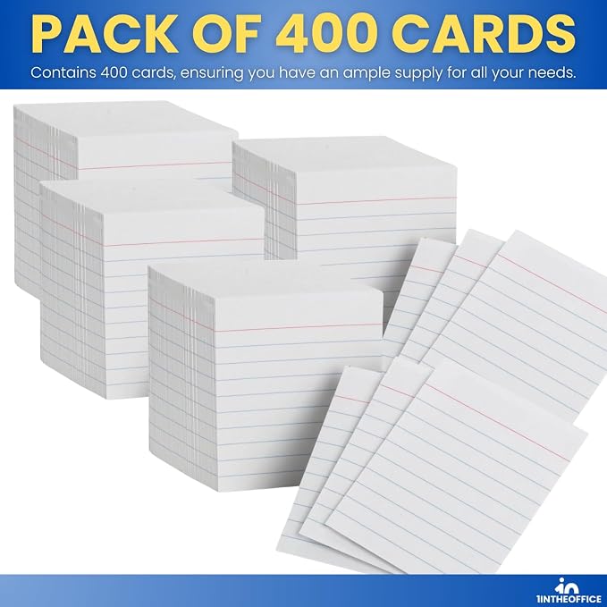 1InTheOffice Ruled Mini Index Cards 3 x 2.5 - Image 6