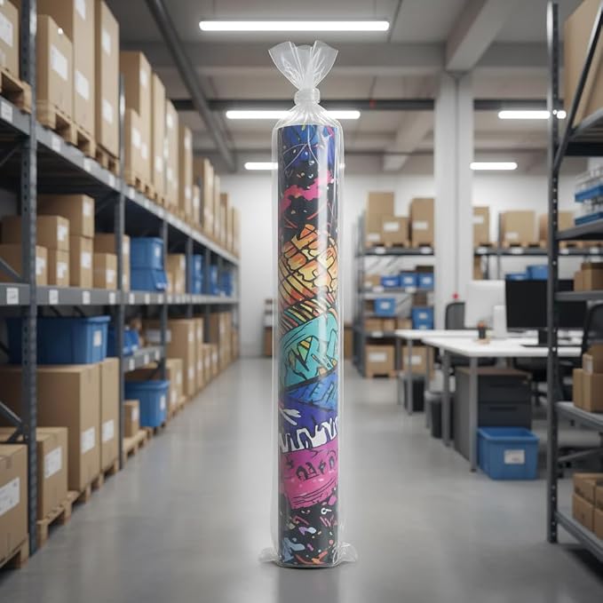 20PCS 8" x 60" Extra Long Clear Plastic Sleeves - Image 5