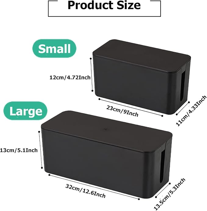 Cable Management Box, Cord Organizer Box - Image 2