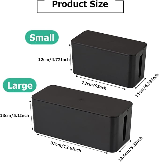Cable Management Box, Cord Organizer Box - Image 2