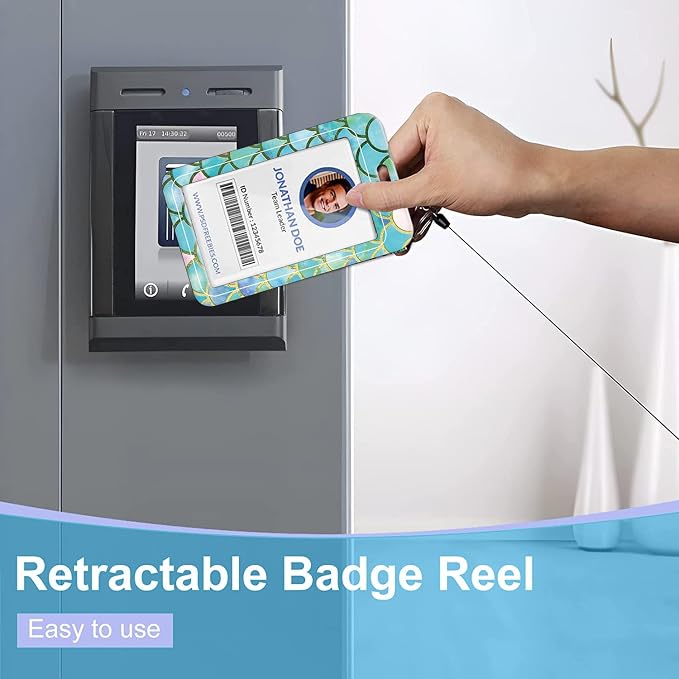 Badge Lanyard and ID Badge Holder, Retractable Badge Reels - Image 5