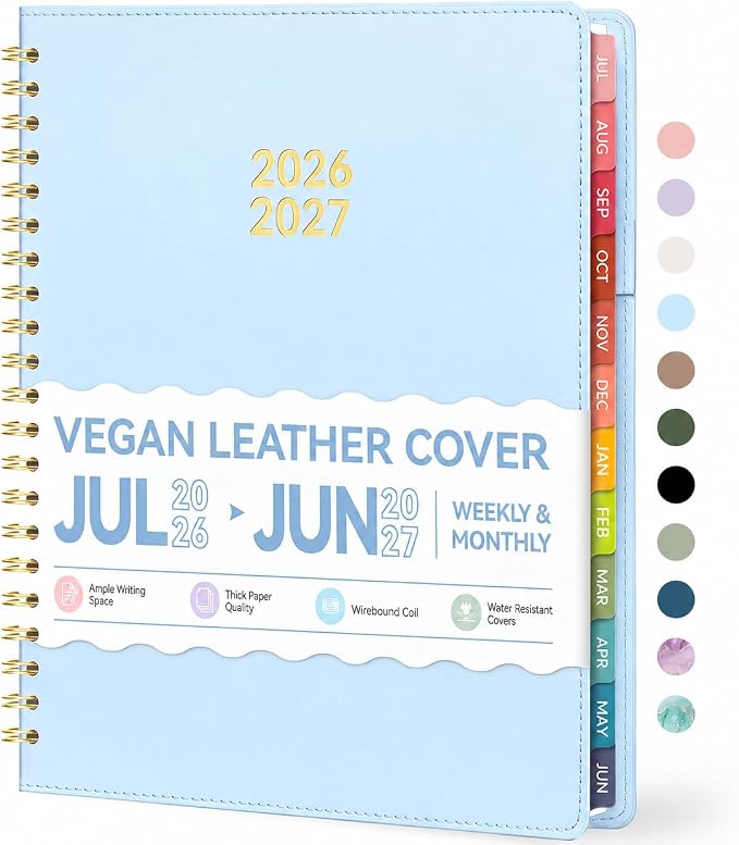 Forvencer Planner 2026-2027, Academic Planner Weekly & Monthly, Vegan Leather by Forvencer